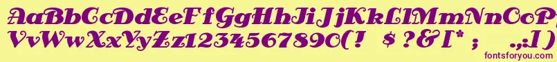 Antsypan Font – Purple Fonts on Yellow Background