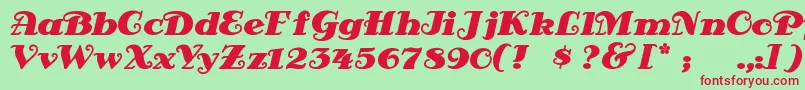 More about Antsypan Font Antsypan Font – Red Fonts on Green Background