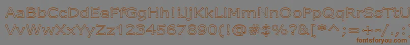 Шрифт DrummonOutline – коричневые шрифты на сером фоне