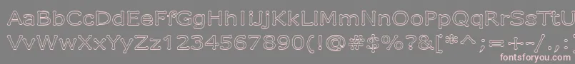 DrummonOutline Font – Pink Fonts on Gray Background