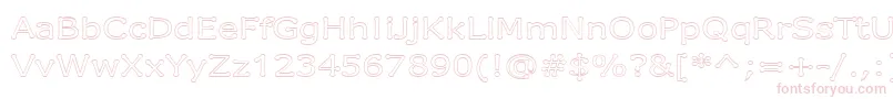 DrummonOutline Font – Pink Fonts on White Background