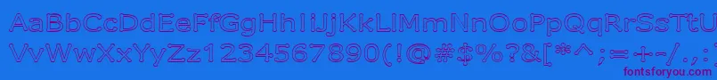 Шрифт DrummonOutline – фиолетовые шрифты на синем фоне