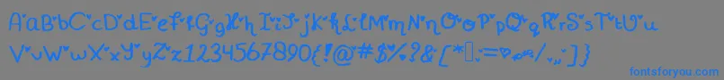 Подробнее о шрифте Miniheartfont Шрифт Miniheartfont – синие шрифты на сером фоне