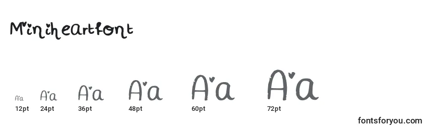 Miniheartfont Font Sizes