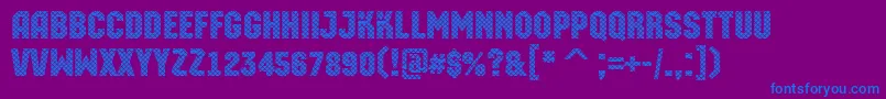 AMachinaortodggr Font – Blue Fonts on Purple Background