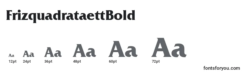 FrizquadrataettBold Font Sizes