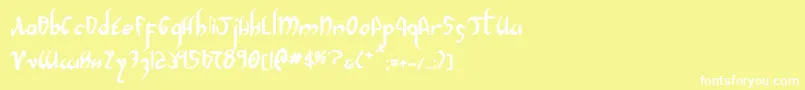 Weitere Informationen zur Xaphan2b-Schriftart Xaphan2b-Schriftart – Weiße Schriften auf gelbem Hintergrund