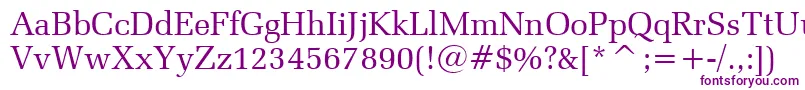 ZapfElliptical711Bt Font – Purple Fonts on White Background