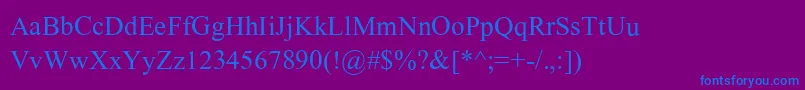 ShonarBangla Font – Blue Fonts on Purple Background