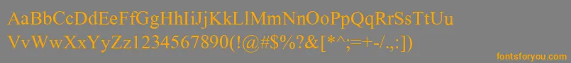 ShonarBangla Font – Orange Fonts on Gray Background