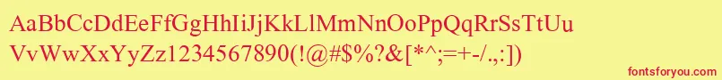 ShonarBangla Font – Red Fonts on Yellow Background