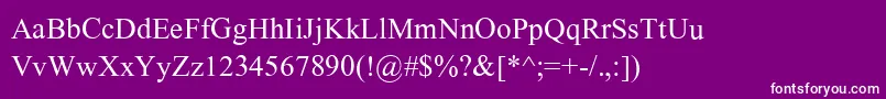 ShonarBangla Font – White Fonts on Purple Background