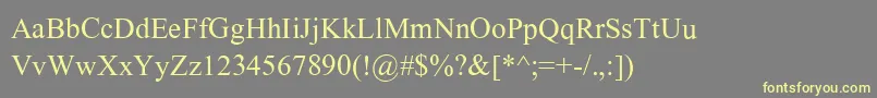 ShonarBangla Font – Yellow Fonts on Gray Background