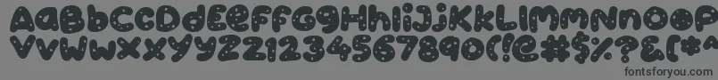 Cookies Font – Black Fonts on Gray Background