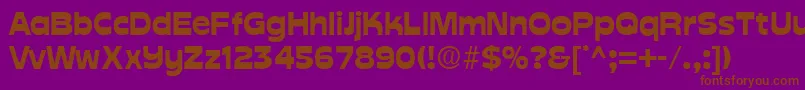 CuckooRegular Font – Brown Fonts on Purple Background