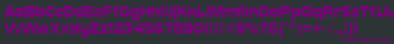 CuckooRegular Font – Purple Fonts on Black Background