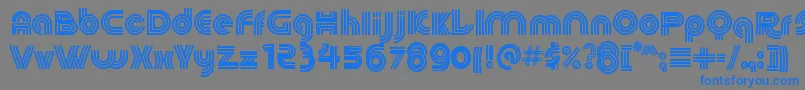 60sPop Font – Blue Fonts on Gray Background