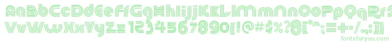 60sPop Font – Green Fonts on White Background