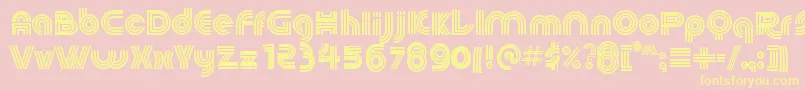 60sPop Font – Yellow Fonts on Pink Background