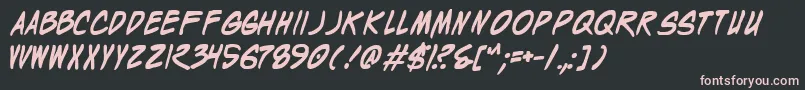 Wyldb Font – Pink Fonts on Black Background