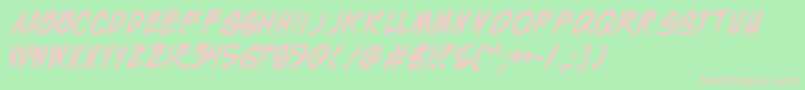 Wyldb Font – Pink Fonts on Green Background