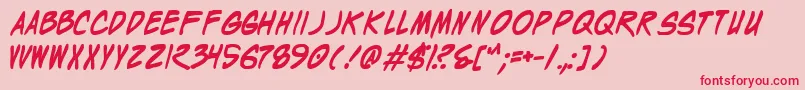fuente Wyldb – Fuentes Rojas Sobre Fondo Rosa