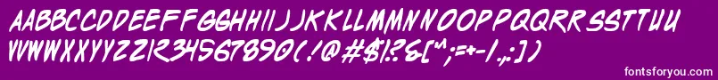 More about Wyldb Font Wyldb Font – White Fonts on Purple Background