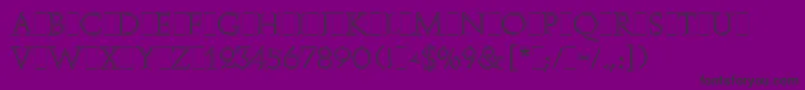 AugusteaOpenLetPlain.1.0 Font – Black Fonts on Purple Background