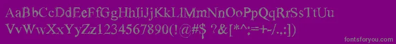 Weitere Informationen zur SketchytimesB-Schriftart SketchytimesB-Schriftart – Graue Schriften auf violettem Hintergrund