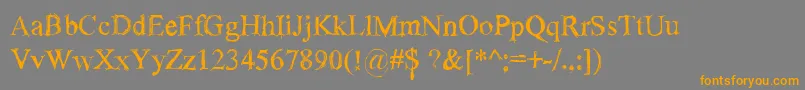 SketchytimesB-Schriftart – Orangefarbene Schriften auf grauem Hintergrund
