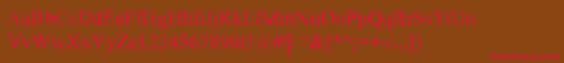 SketchytimesB Font – Red Fonts on Brown Background