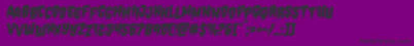 Hemogoblinstagrotal Font – Black Fonts on Purple Background