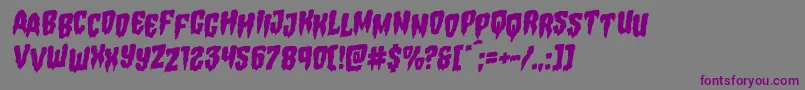 Hemogoblinstagrotal Font – Purple Fonts on Gray Background