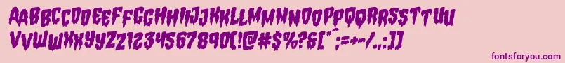 Hemogoblinstagrotal Font – Purple Fonts on Pink Background