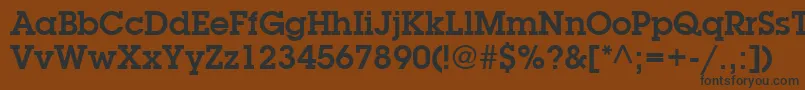 ItcLubalinGraphLtDemi Font – Black Fonts on Brown Background