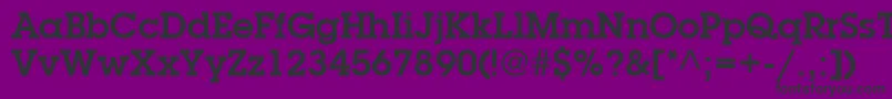 Fonte ItcLubalinGraphLtDemi – fontes pretas em um fundo violeta