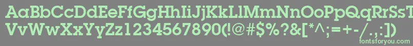 ItcLubalinGraphLtDemi Font – Green Fonts on Gray Background