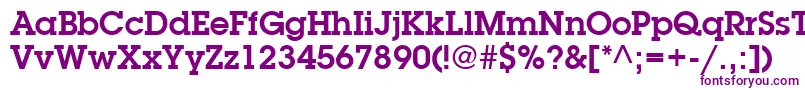 ItcLubalinGraphLtDemi Font – Purple Fonts on White Background