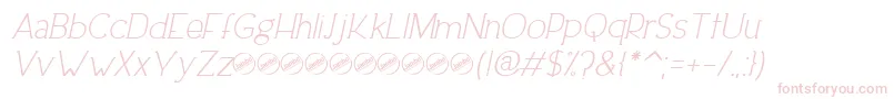 DowntownEleganceItalic-Schriftart – Rosa Schriften auf weißem Hintergrund