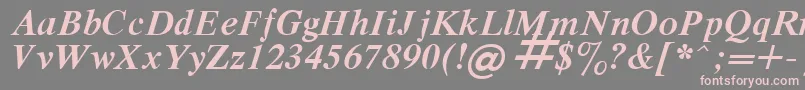 RespectBoldItalic.001.001 Font – Pink Fonts on Gray Background