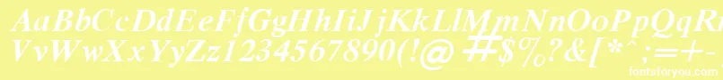 RespectBoldItalic.001.001 Font – White Fonts on Yellow Background