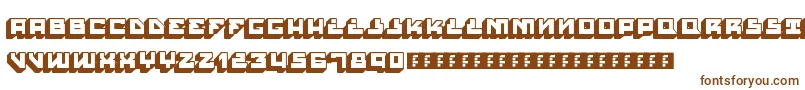 HousePaintSlabRegular Font – Brown Fonts on White Background