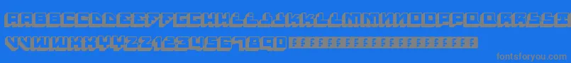 Weitere Informationen zur HousePaintSlabRegular-Schriftart HousePaintSlabRegular-Schriftart – Graue Schriften auf blauem Hintergrund