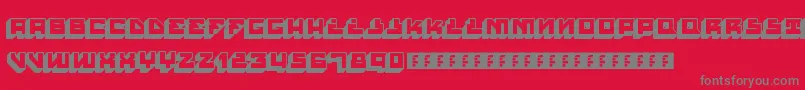HousePaintSlabRegular Font – Gray Fonts on Red Background
