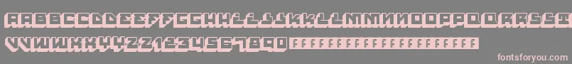 HousePaintSlabRegular Font – Pink Fonts on Gray Background
