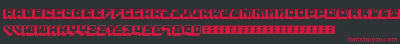 HousePaintSlabRegular Font – Red Fonts on Black Background