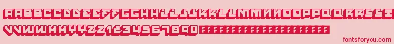 HousePaintSlabRegular Font – Red Fonts on Pink Background