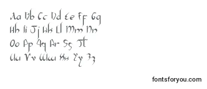 Überblick über die Schriftart Xaphan2