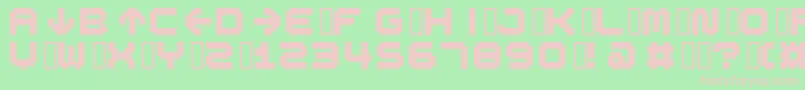 Spdr02 ffy Font – Pink Fonts on Green Background