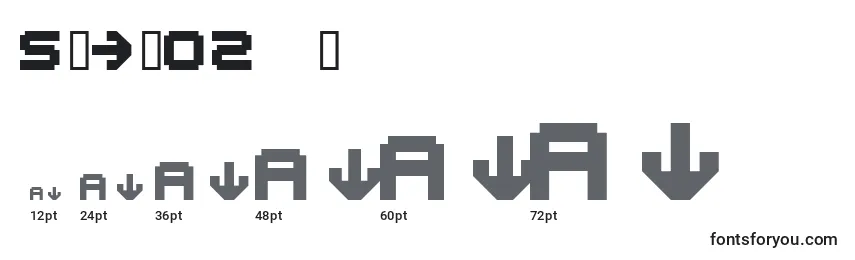 Размеры шрифта Spdr02 ffy